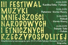 III Festiwal Muzyki Mniejszości Narodowych i Etnicznych Rzeczypospolitej (4-6 czerwca), Warszawa