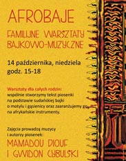 AFROBAJE, familijne warsztaty bajkowo-muzyczne (14 października, Warszawa)