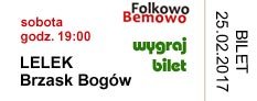weź udział w konkursie, wyślij e-mail 'LELEK 'Brzask Bogów' - Folkowo Bemowo'
