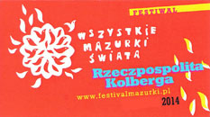 JESIENNE MAZURKI 2014 (28-30 listopada, Warszawa)