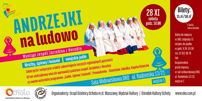 Andrzejki na ludowo przy Radomskiej (25 listopada, OKO Warszawa)